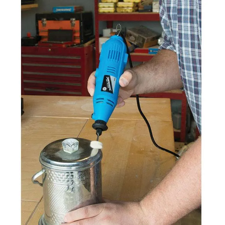 Draper 180W Hobby Tool With Steel And Stainless Steel Metal Polishing Kit