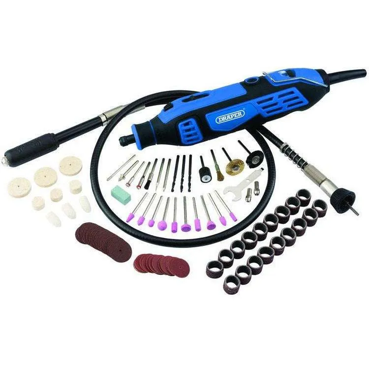 Draper 180W Hobby Tool With Steel And Stainless Steel Metal Polishing Kit