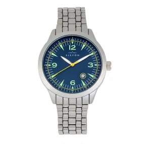 Elevon Atlantic Bracelet Watch w/Date - Silver/Blue