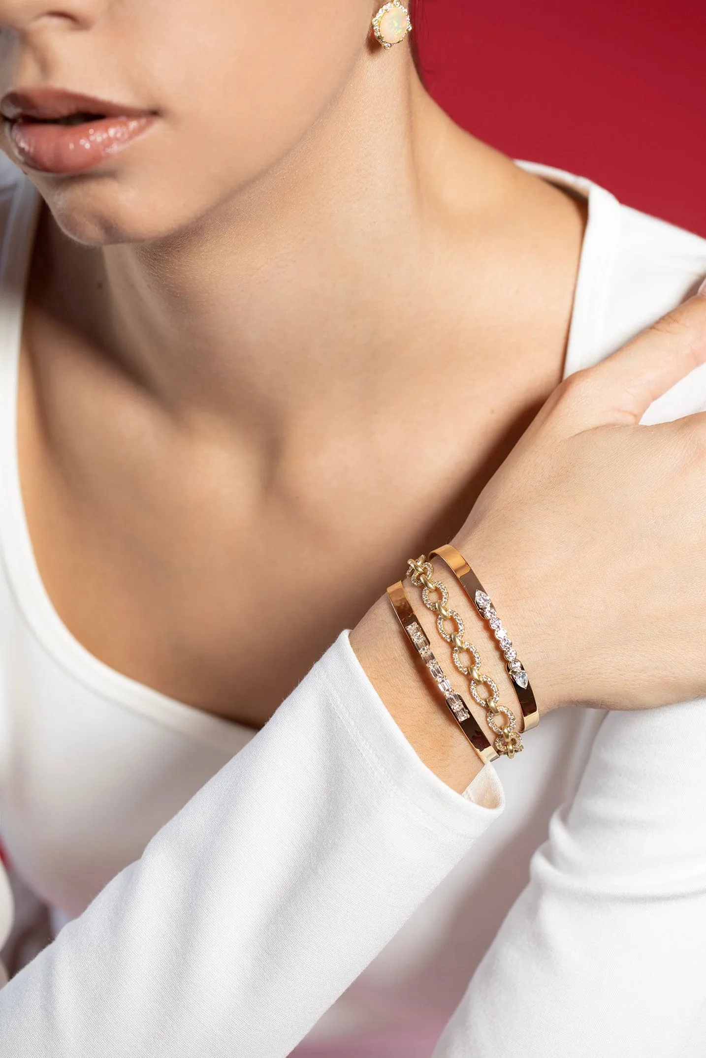 Emerald Diamonds Love Always Bracelet