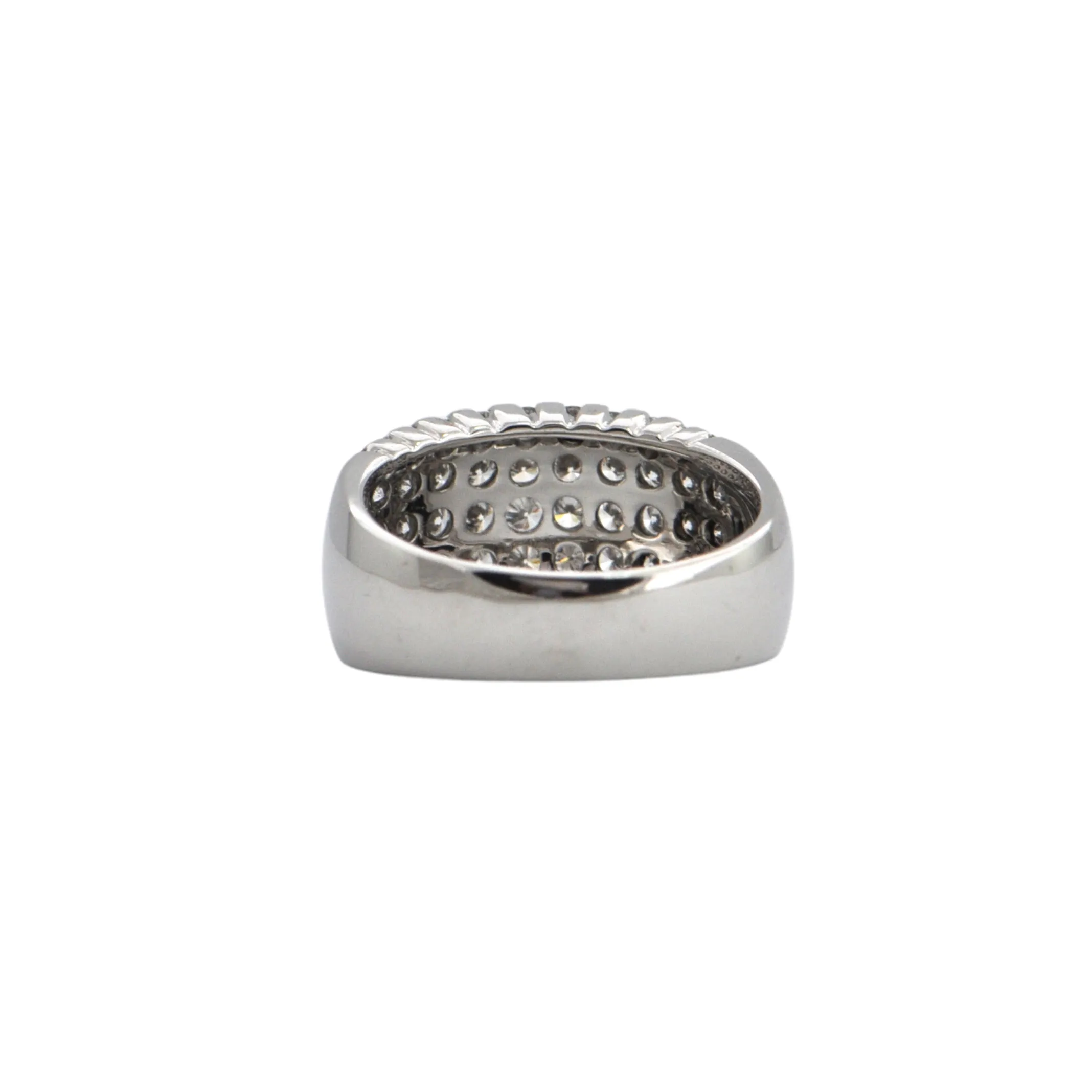 Estate Pavé Diamond 18K Gold Ring