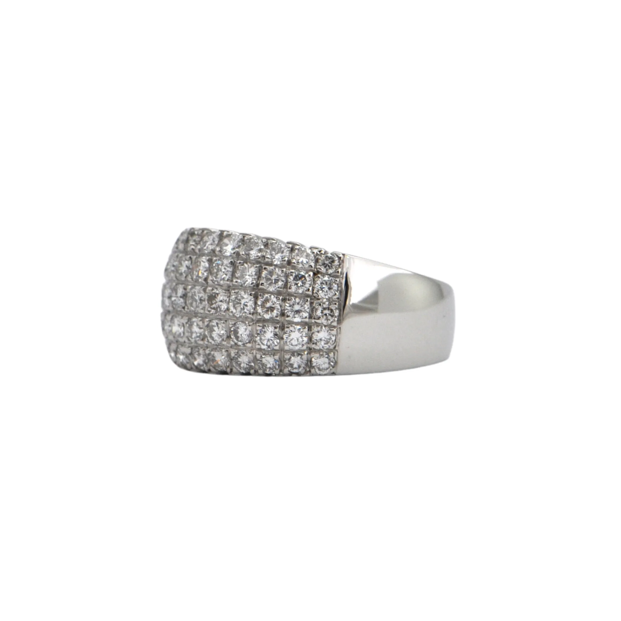 Estate Pavé Diamond 18K Gold Ring