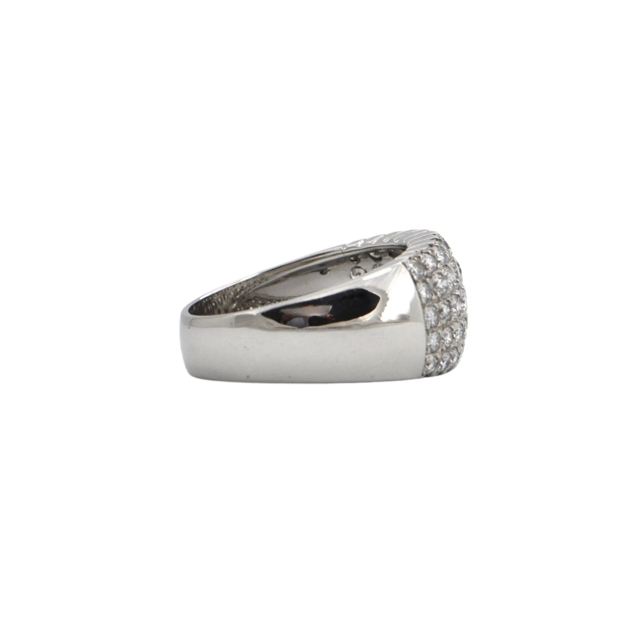 Estate Pavé Diamond 18K Gold Ring