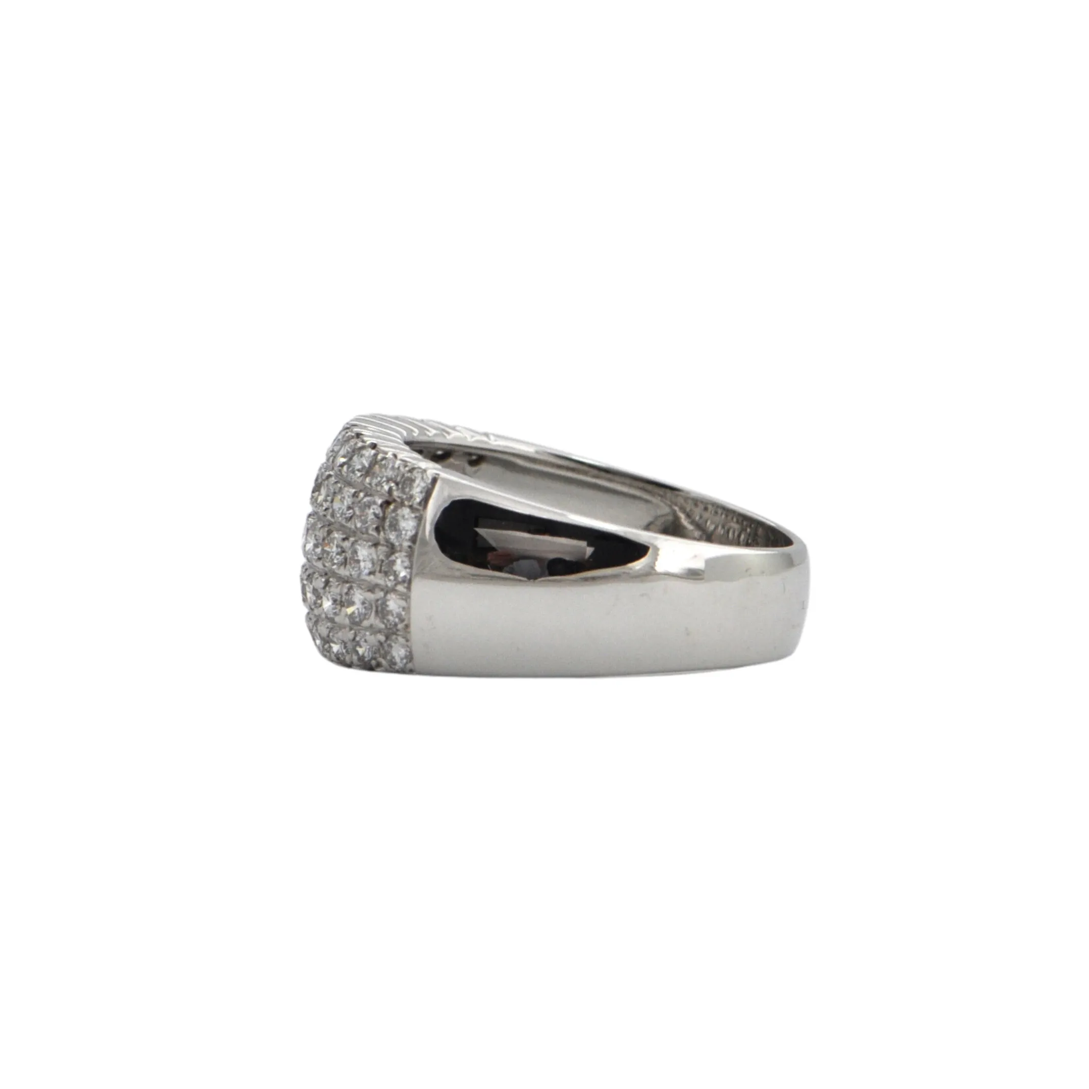 Estate Pavé Diamond 18K Gold Ring