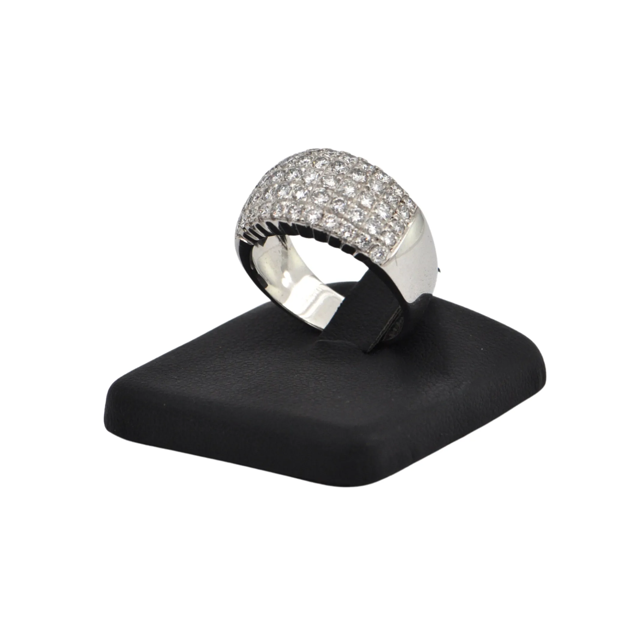 Estate Pavé Diamond 18K Gold Ring
