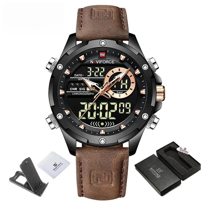 Fashion Business Dual Display Men Watches