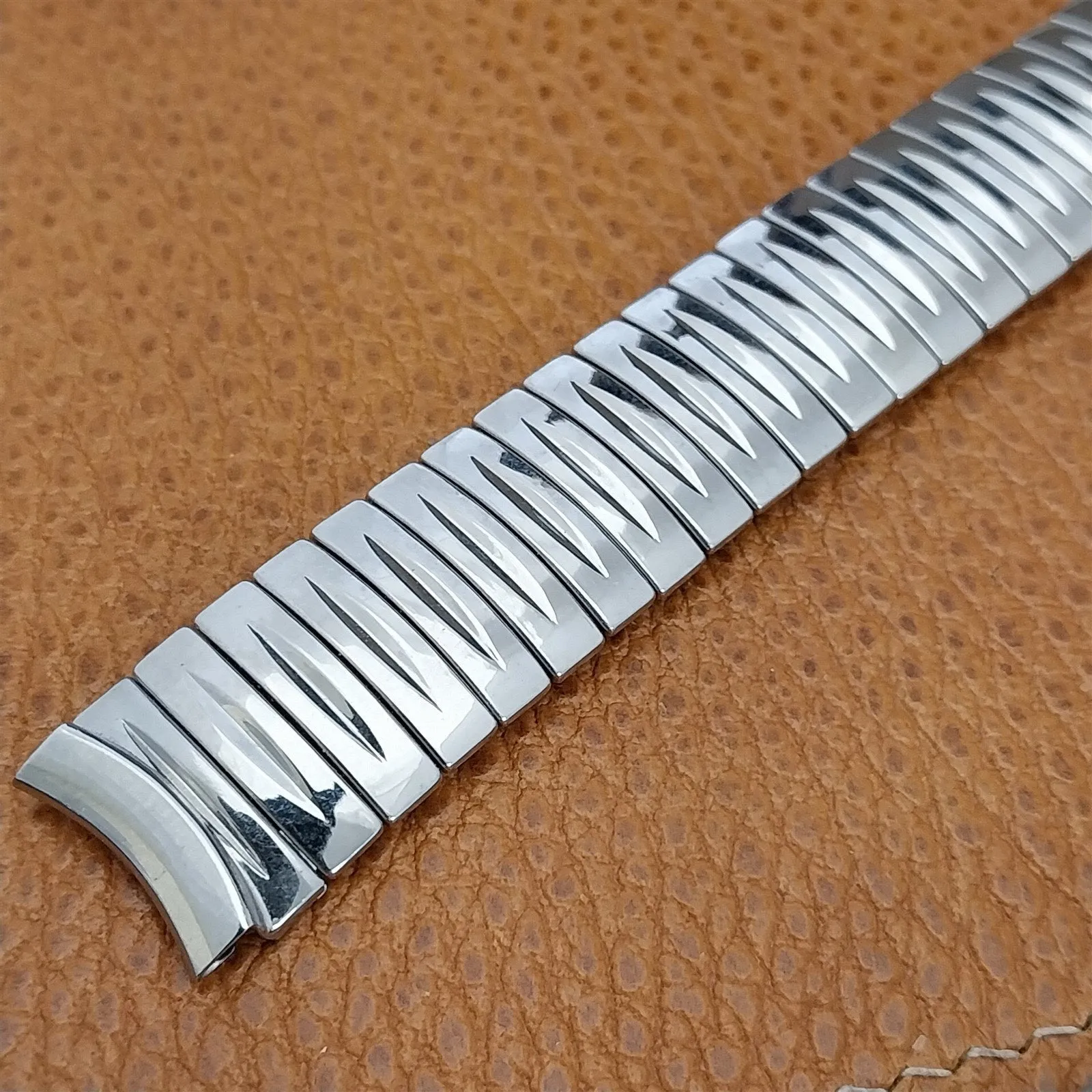 Flex-Let USA 5/8" Stainless Steel Thin Man Deluxe 1957 Unused Vintage Watch Band