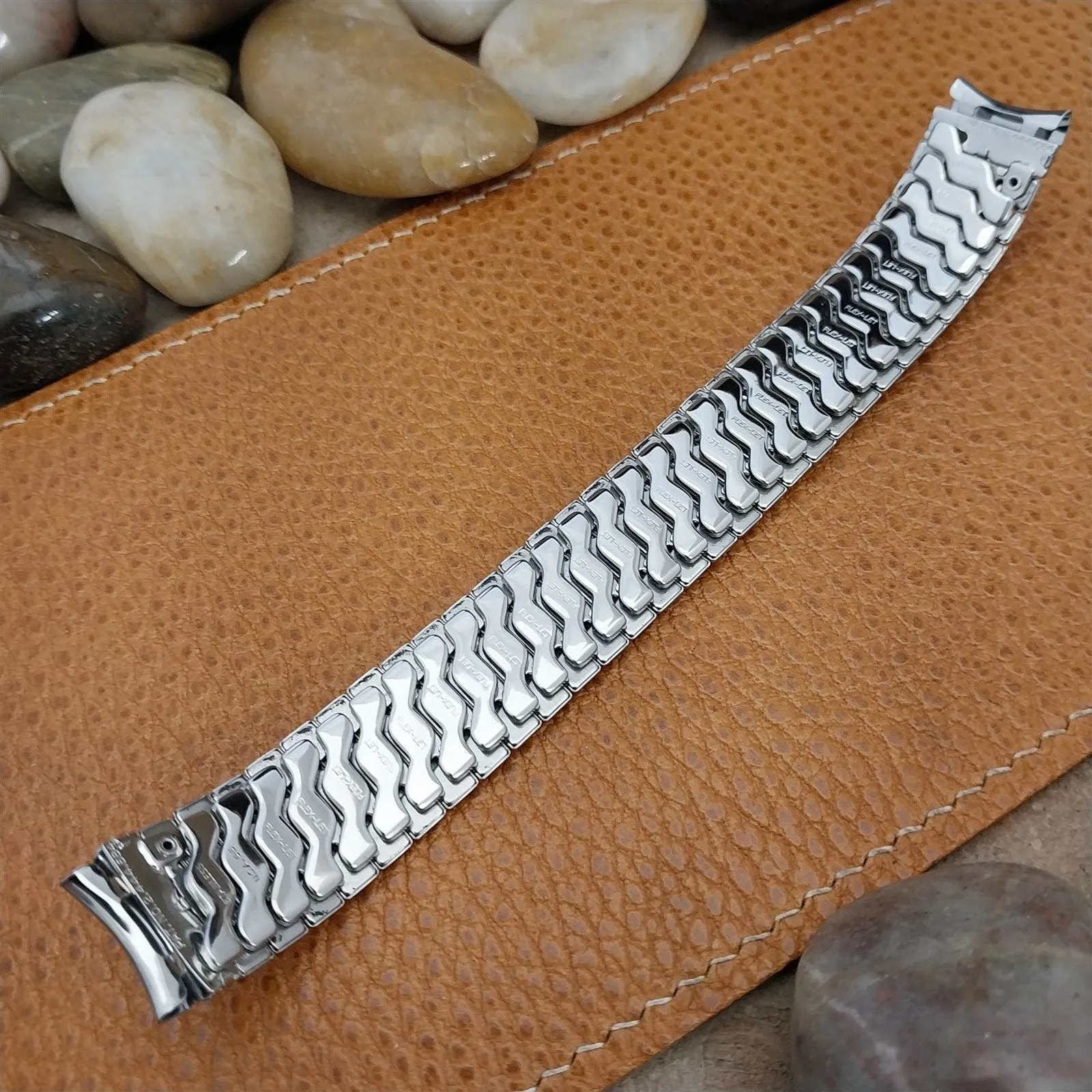 Flex-Let USA 5/8" Stainless Steel Thin Man Deluxe 1957 Unused Vintage Watch Band
