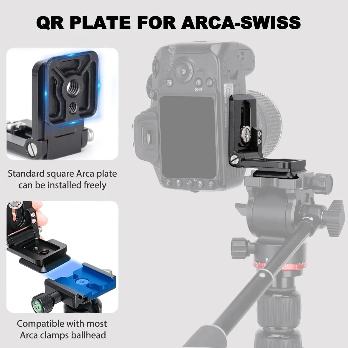 Foldable L-Shaped Quick Release Plate