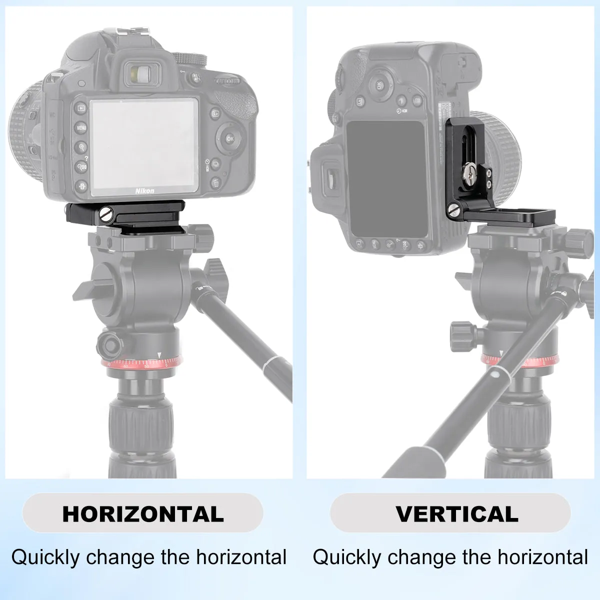 Foldable L-Shaped Quick Release Plate