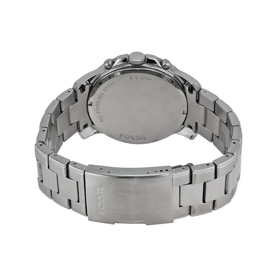 Fossil Grant Chronograph Black Dial Stainless Steel Men's Watch FS4994