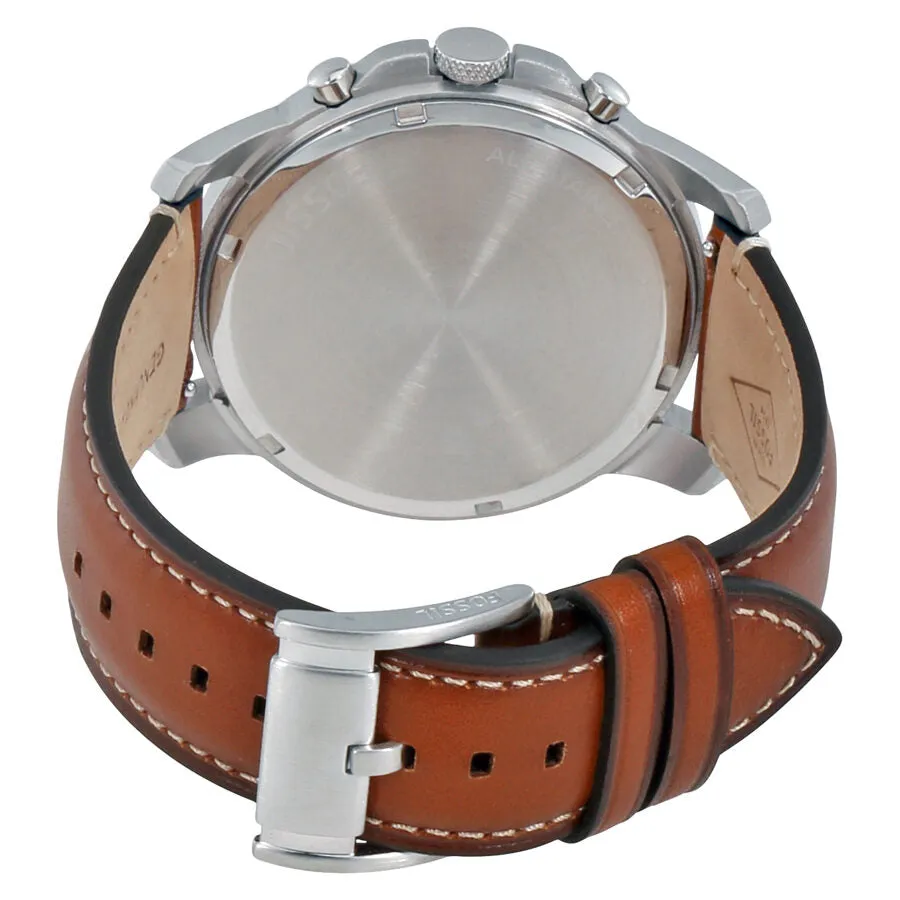 Fossil Grant Silver Dial Men's Chronograph Watch FS5184