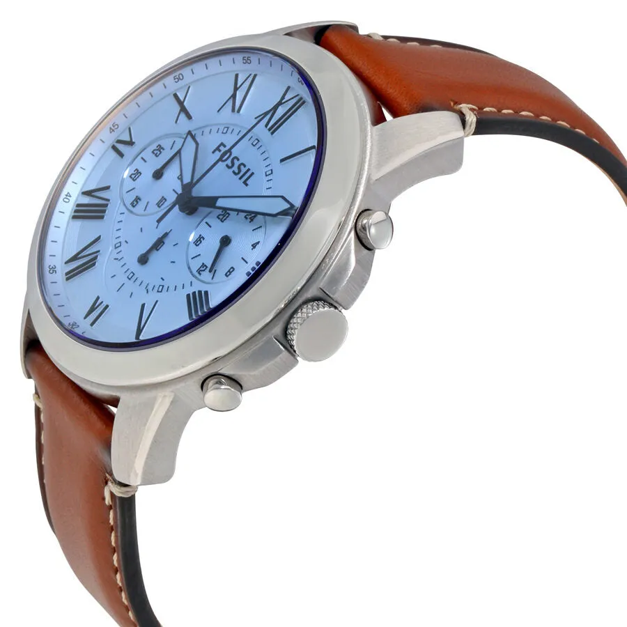 Fossil Grant Silver Dial Men's Chronograph Watch FS5184