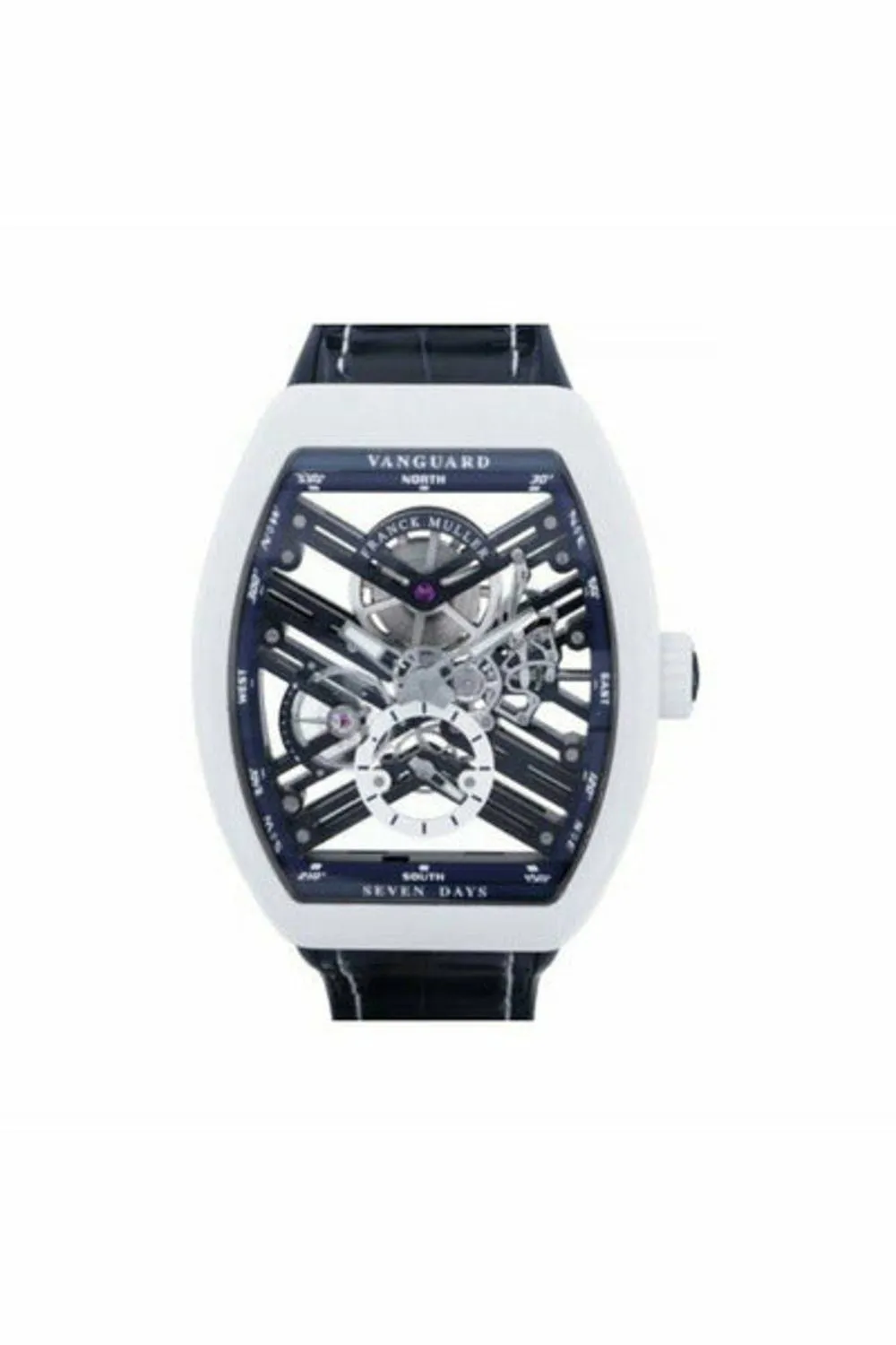 franck muller vanguard skeleton 44 x 53mm titanium men?s watch
