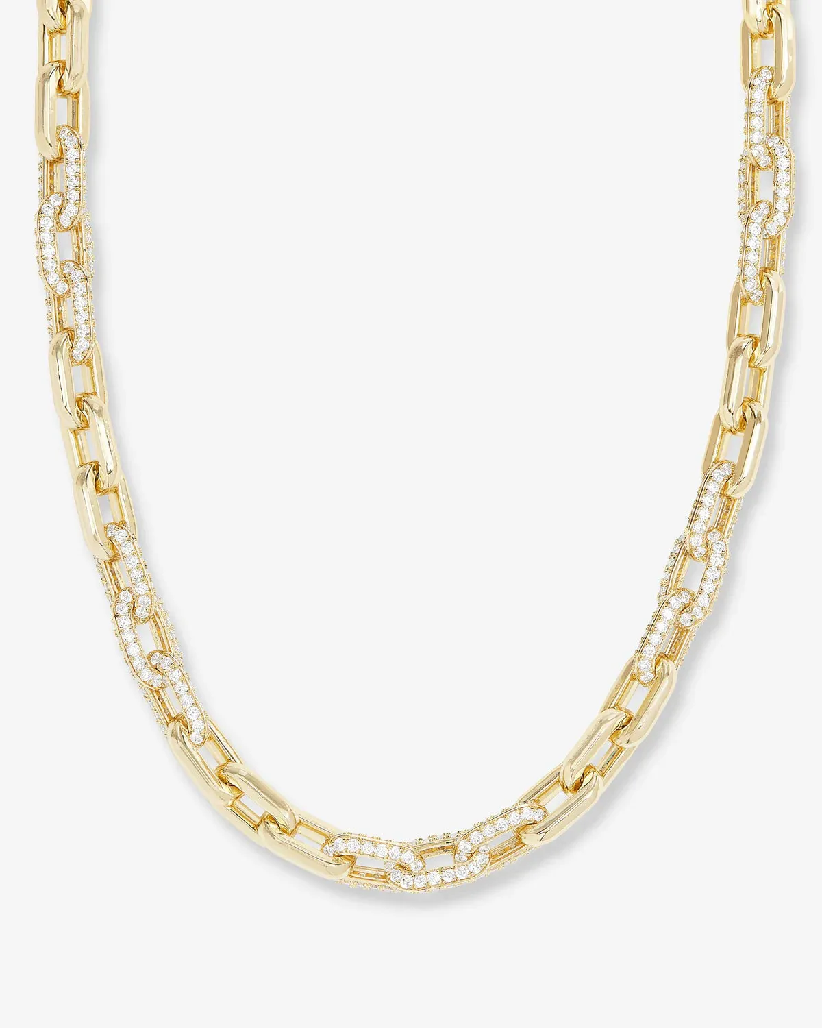 Frankie Pavé Chain Necklace 21"