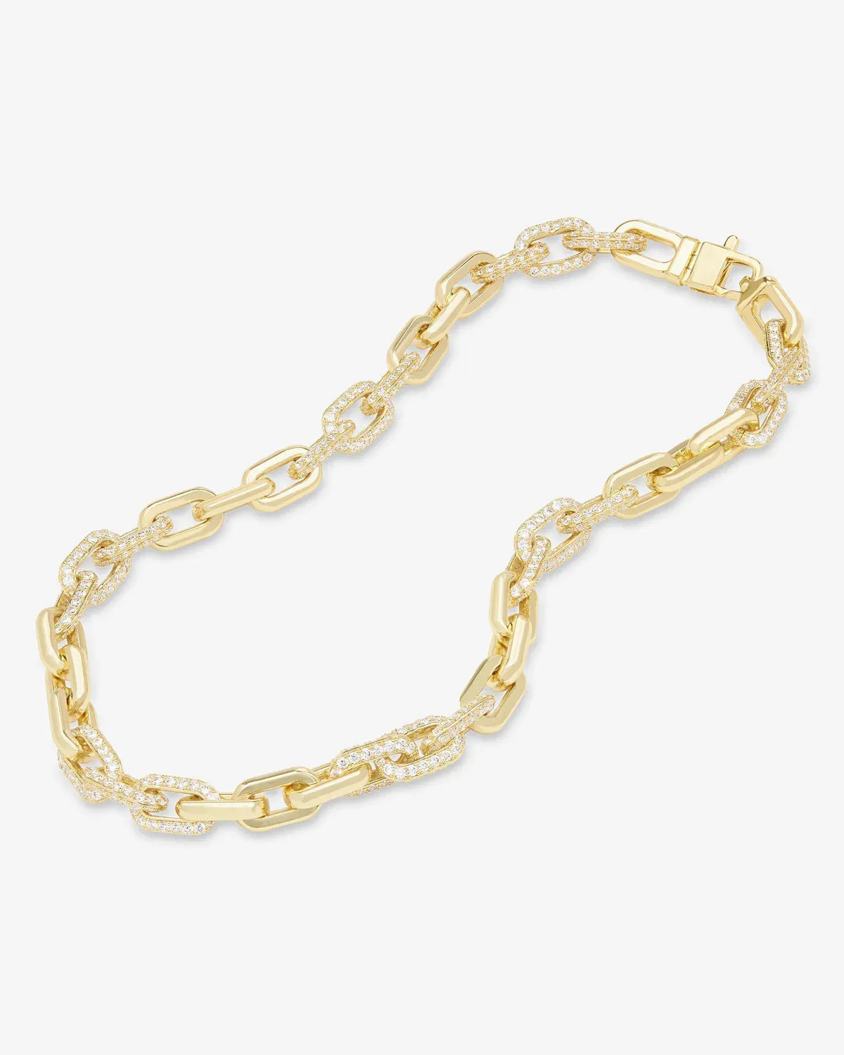 Frankie Pavé Chain Necklace 21"