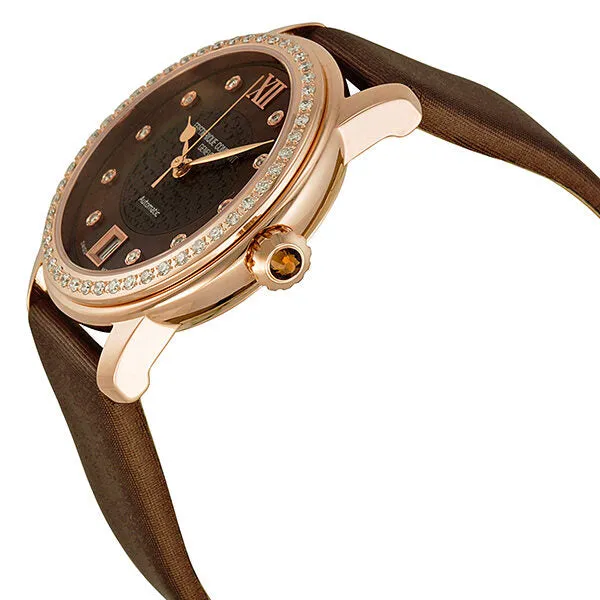 Frederique Constant Automatic Diamond Brown Mother of Pearl Ladies Watch 303CHD2PD4 FC-303CHD2PD4