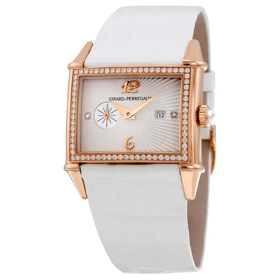 Girard Perregaux 1945  Sunburst Dial 18K Pink Gold Automatic Ladies Watch 25750D52A161-CK7A