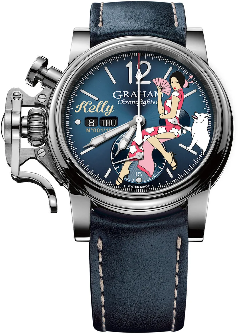 Graham Watch Chronofighter Vintage Nose Art Kelly Limited Edition