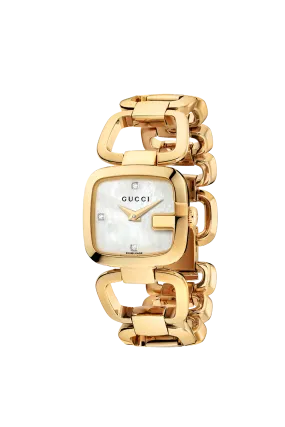 Gucci G Collection Diamond Gold Plated Ladies Watch