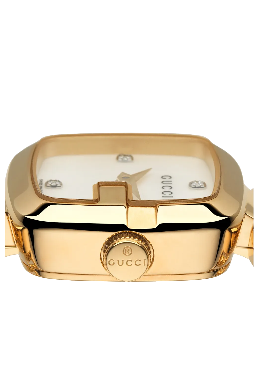 Gucci G Collection Diamond Gold Plated Ladies Watch