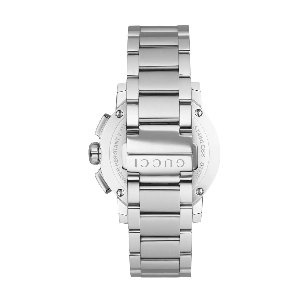 Gucci Gents G-Chrono Black Dial Stainless Steel Watch YA101204