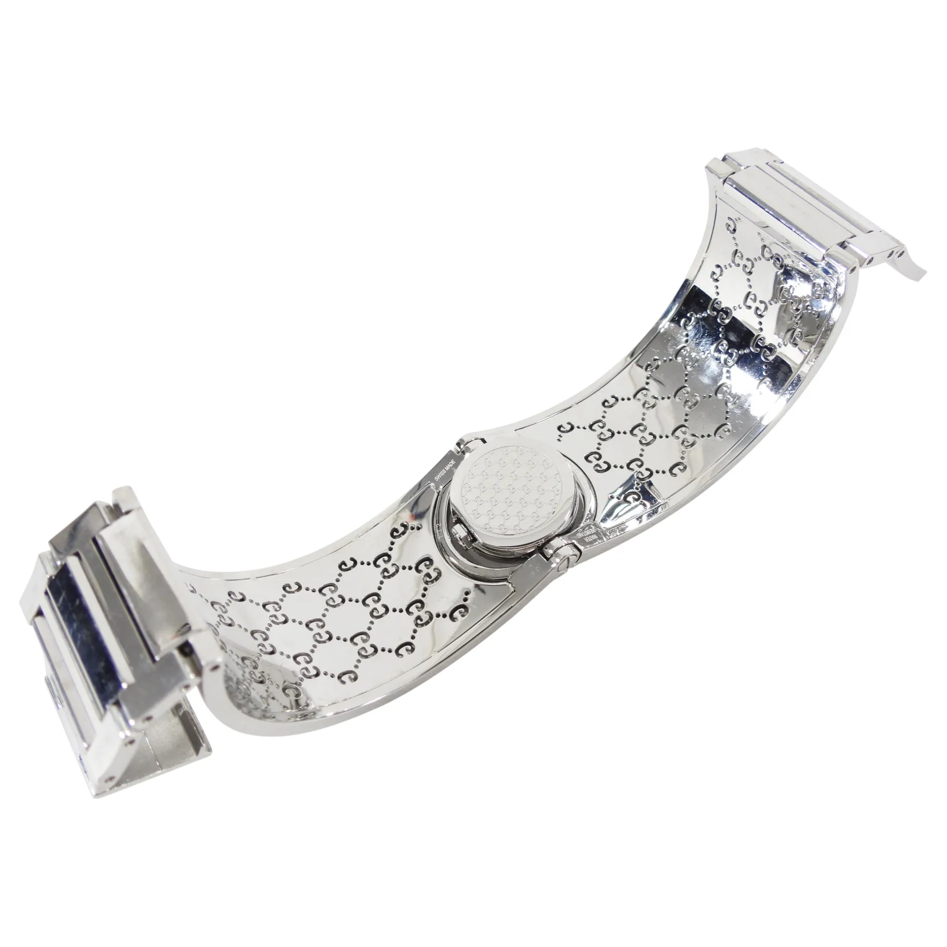 Gucci Narrow Silver 112 Twirl GG Bangle Watch