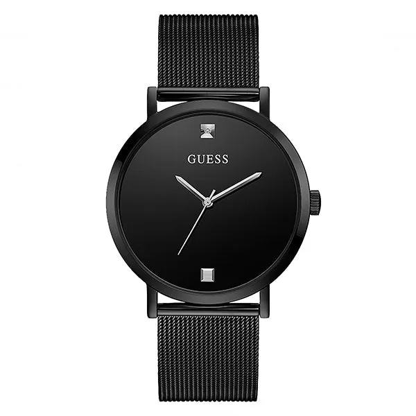 Guess SuperNova Black Mesh Bracelet Black Dial Quartz Watch for Gents - GW0248G3
