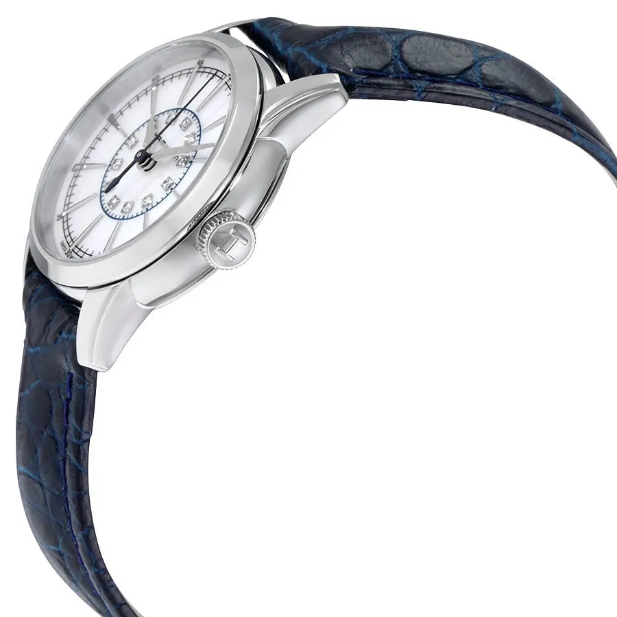 Hamilton White Mother of Pearl Dial Blue Leather Ladies Watch H40311691