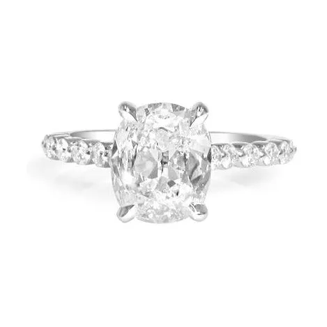 Henri Daussi Cushion-cut GIA Certified 2.45ct t.w. Anniversary Engagement Ring