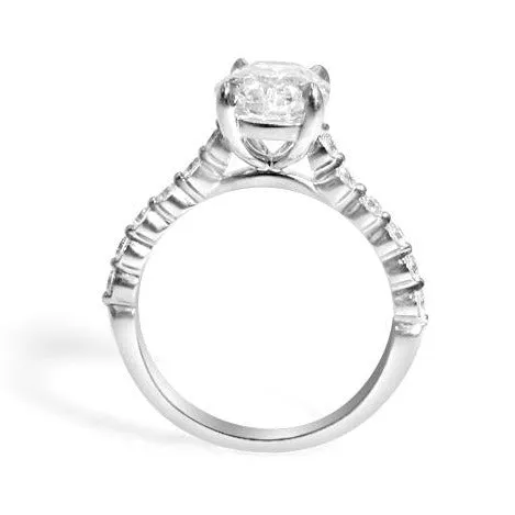 Henri Daussi Cushion-cut GIA Certified 2.45ct t.w. Anniversary Engagement Ring