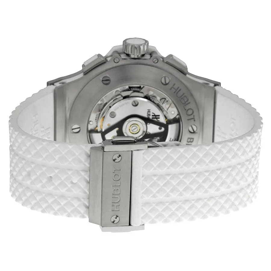 Hublot Big Bang St. Moritz Chronograph White Dial White Rubber Unisex Watch 301.SE.230.RW