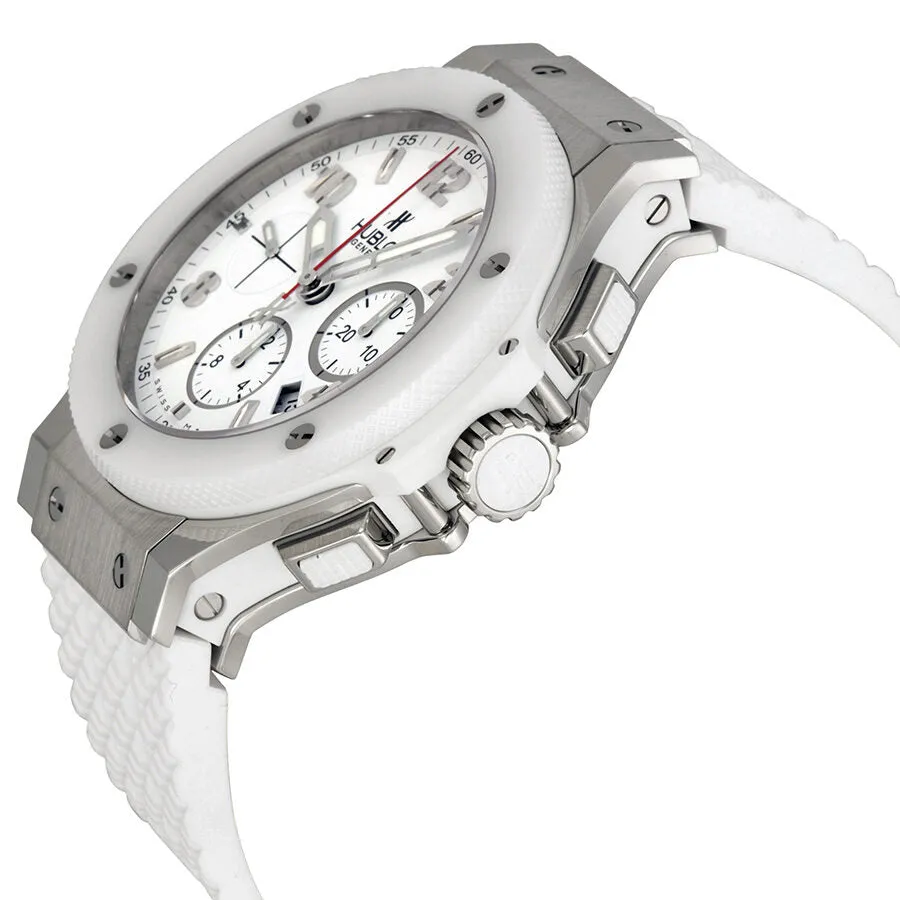 Hublot Big Bang St. Moritz Chronograph White Dial White Rubber Unisex Watch 301.SE.230.RW