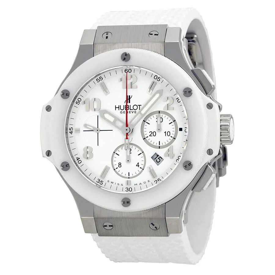 Hublot Big Bang St. Moritz Chronograph White Dial White Rubber Unisex Watch 301.SE.230.RW