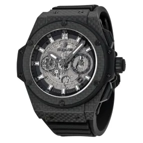 Hublot King Power Unico Skeleton Dial Automatic Carbon Fiber Rubber Men's Watch 701QX0140RX 701.QX.0140.RX