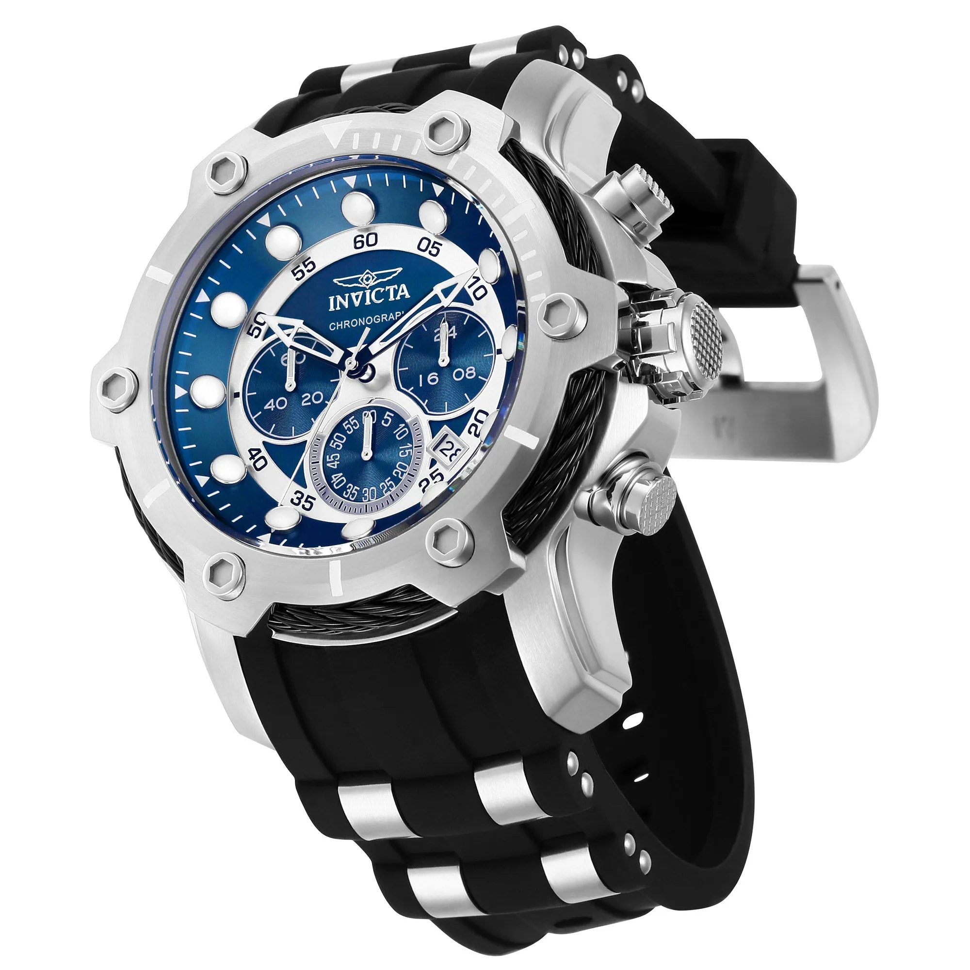 Invicta Bolt Chronograph Silver-Tone Men's WatchInvicta Bolt Chronograph Silver-Tone Men's Watch