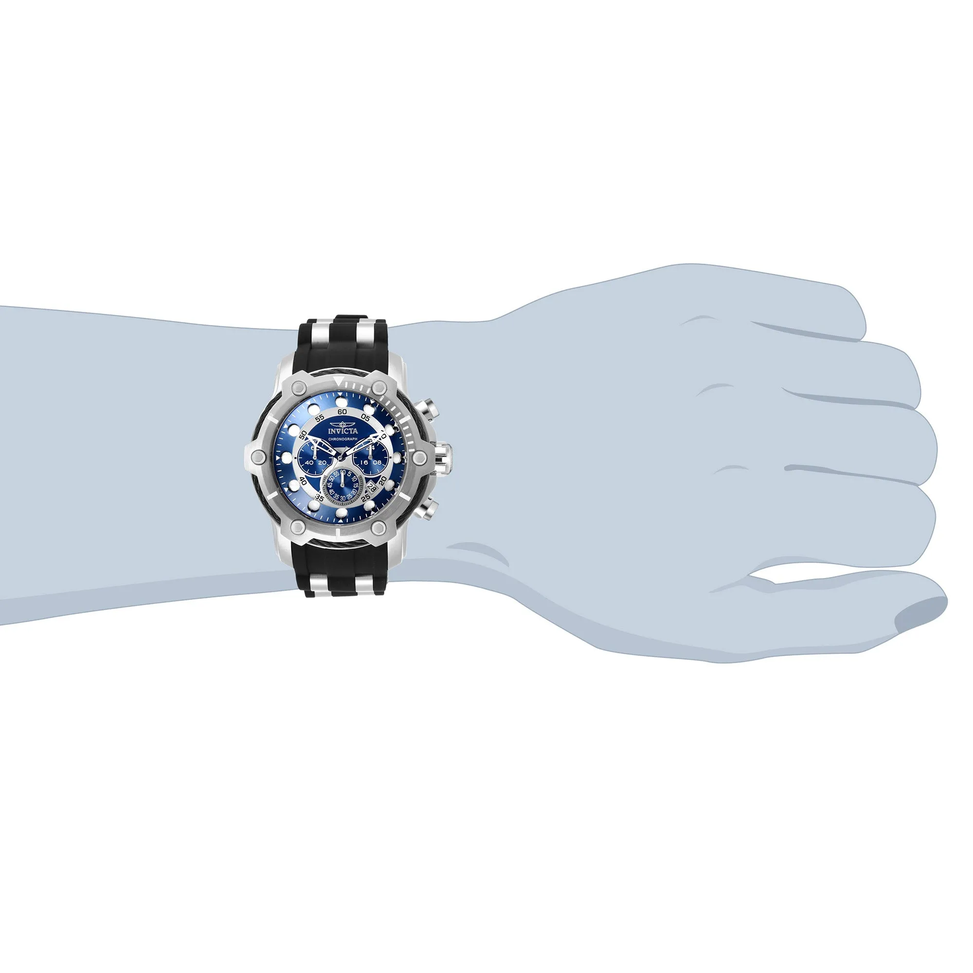 Invicta Bolt Chronograph Silver-Tone Men's WatchInvicta Bolt Chronograph Silver-Tone Men's Watch
