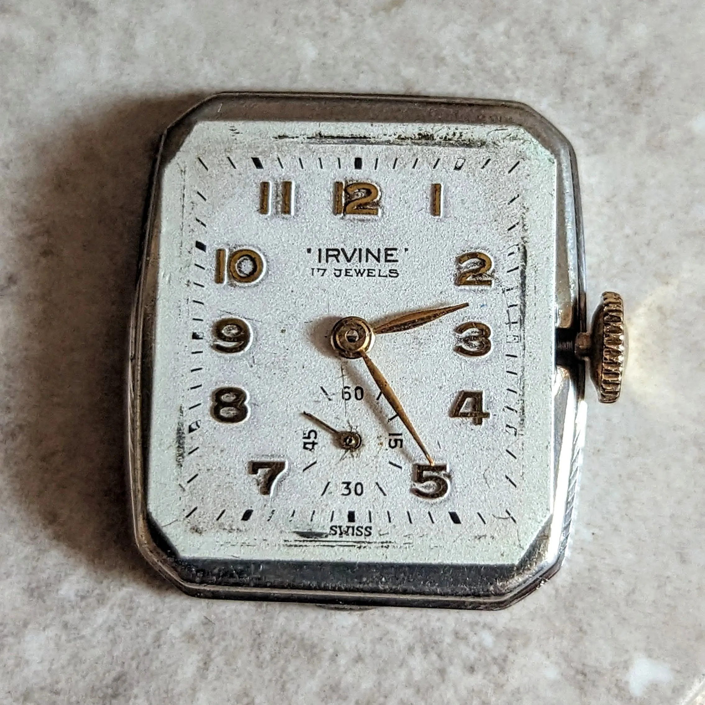 IRVINE Wristwatch by Harper Watch Co. 17 Jewels Cal. AS 970 Swiss Made
