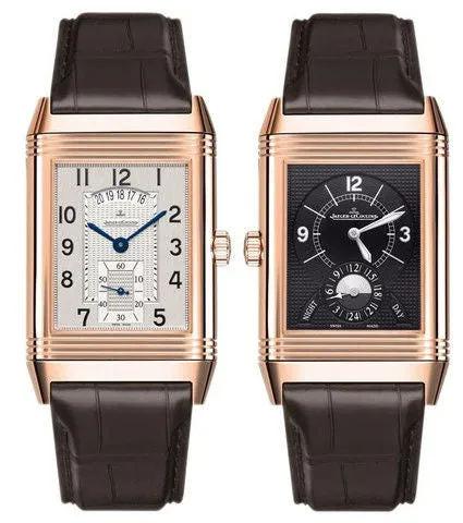 Jaeger-Lecoultre Reverso Classic Duoface Small Seconds 18K Rose Gold Men's Watch