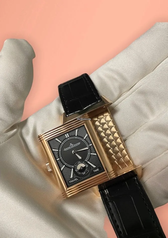 Jaeger-Lecoultre Reverso Classic Duoface Small Seconds 18K Rose Gold Men's Watch