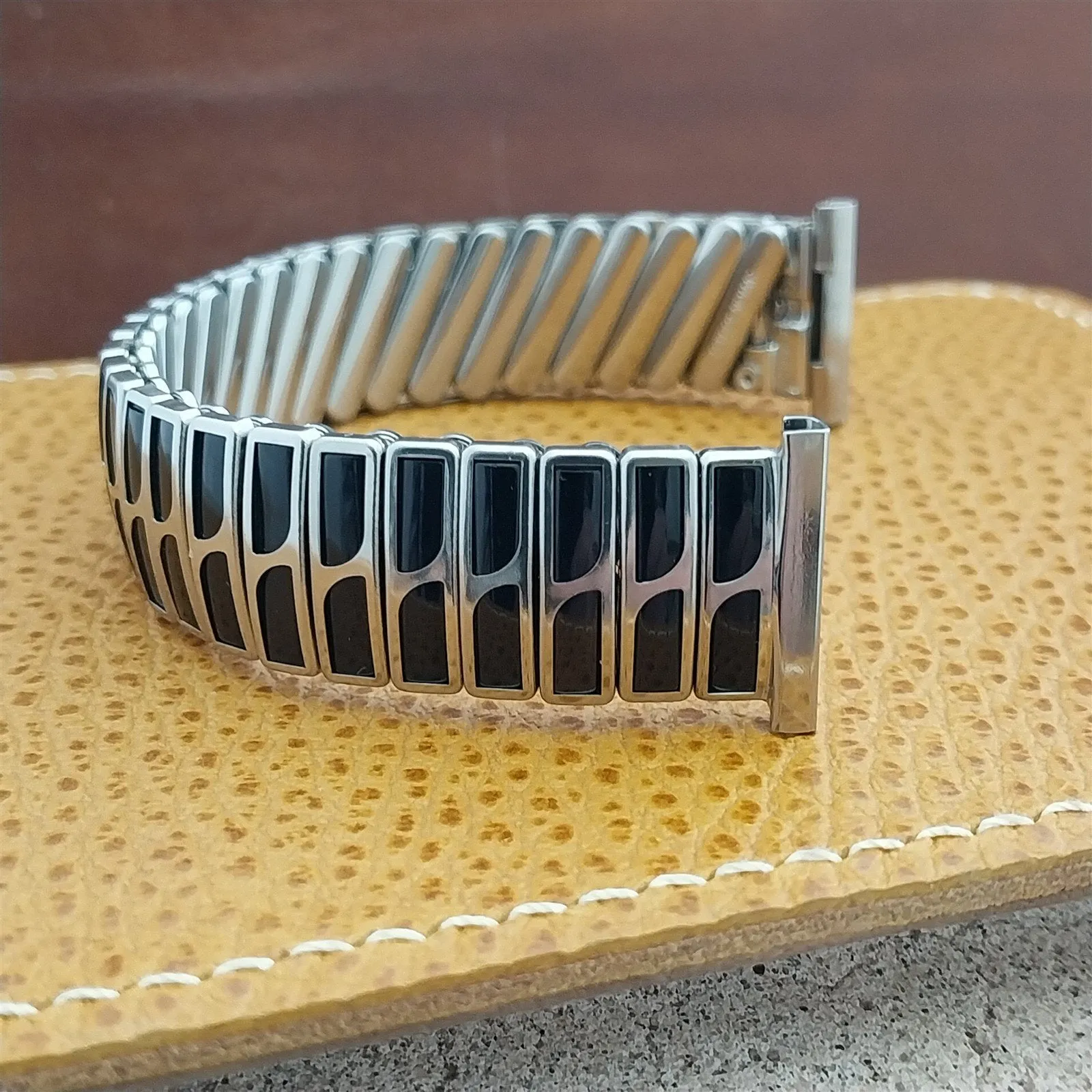 JB Champion Chesterfield Stainless Steel Classic MCM 1950s Vintage Watch Band