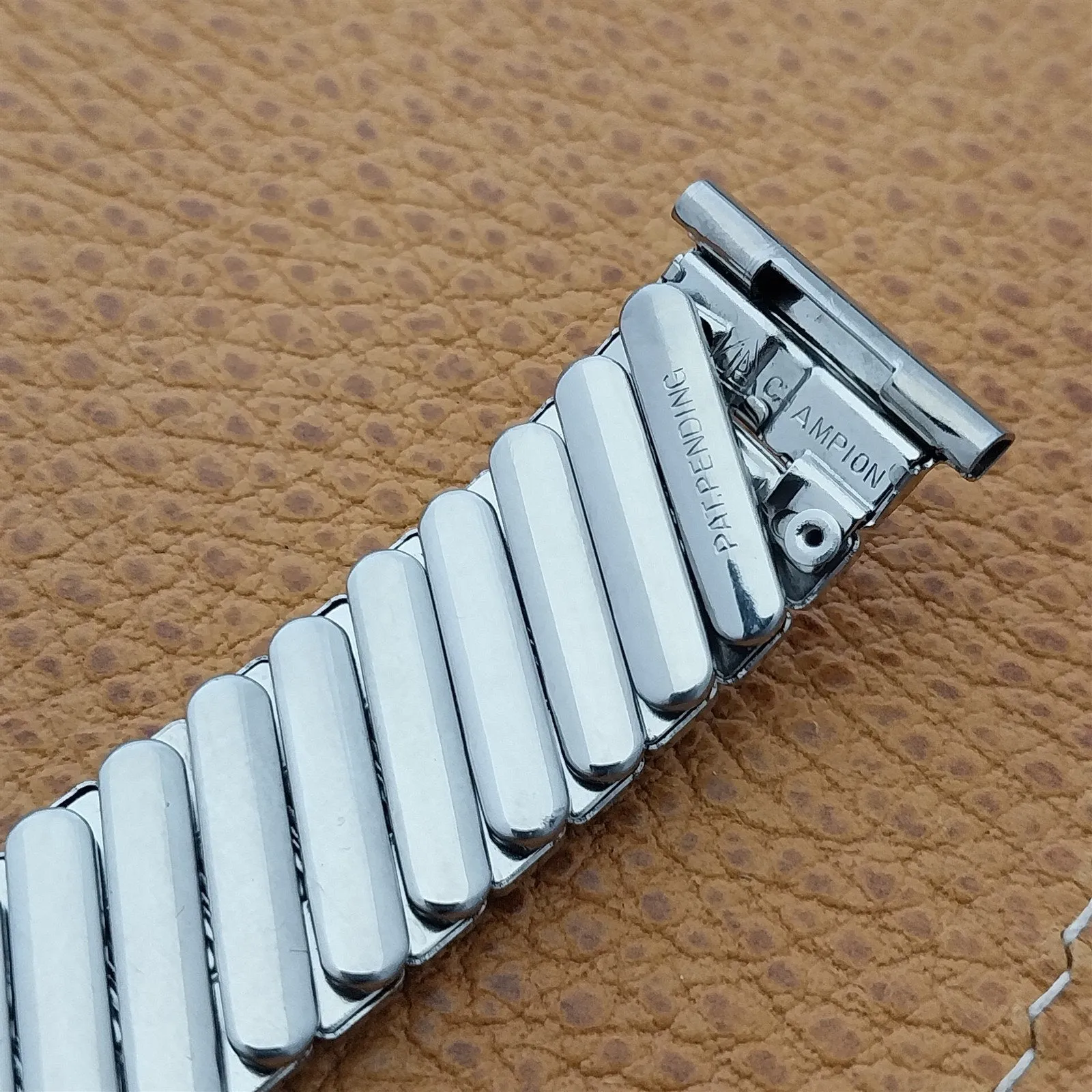 JB Champion Chesterfield Stainless Steel Classic MCM 1950s Vintage Watch Band