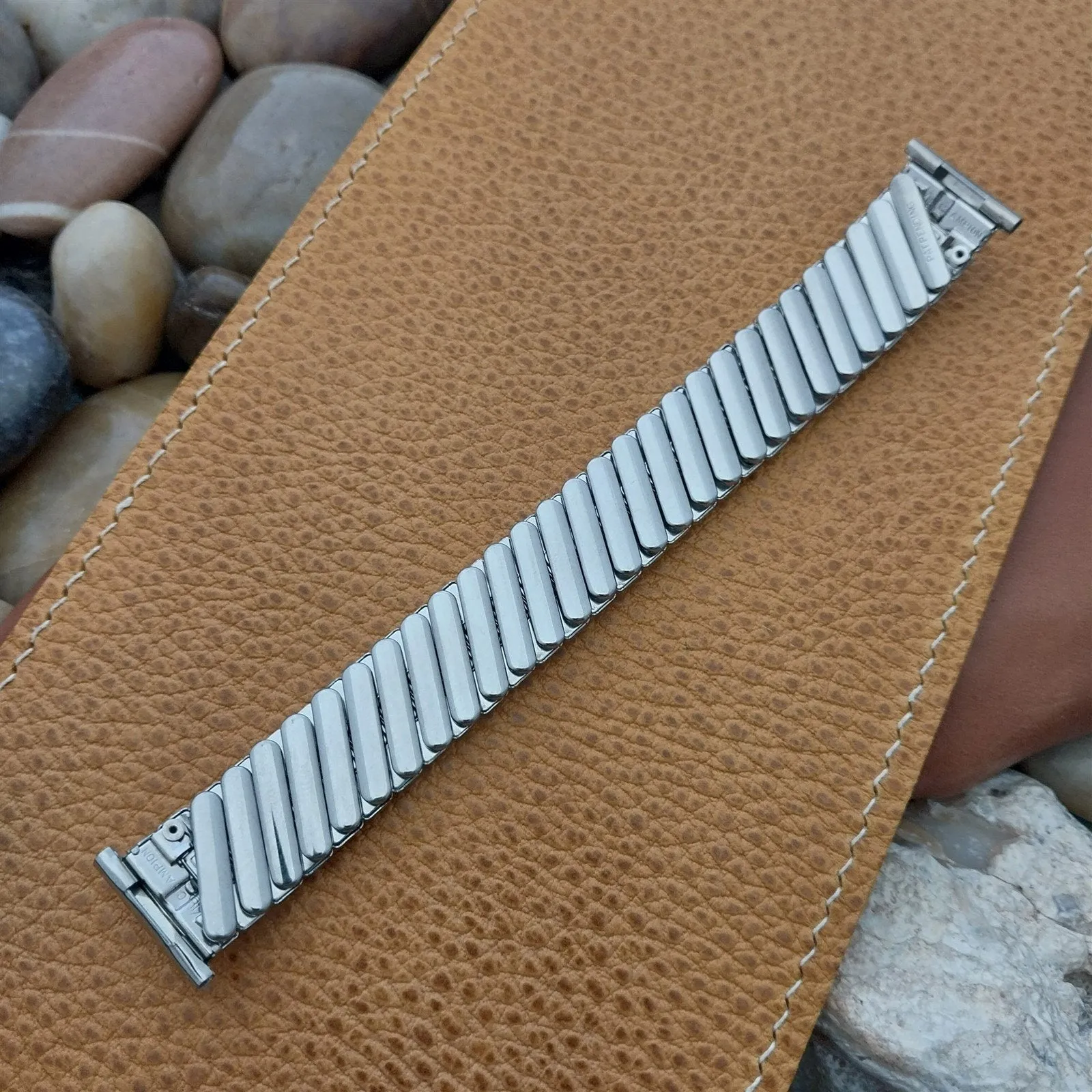 JB Champion Chesterfield Stainless Steel Classic MCM 1950s Vintage Watch Band