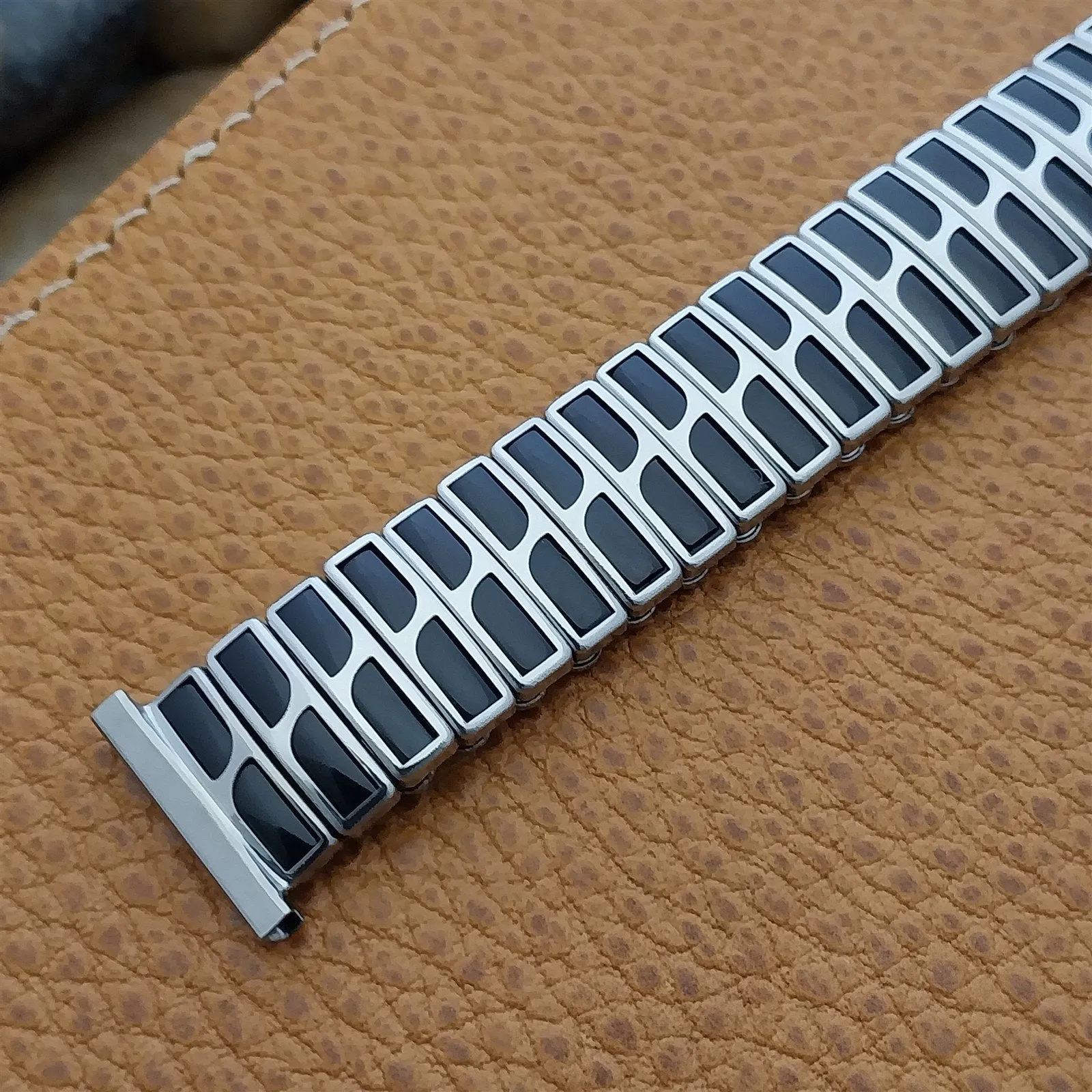 JB Champion Chesterfield Stainless Steel Classic MCM 1950s Vintage Watch Band