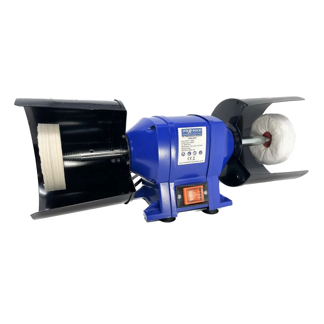 Jewellery Polishing Machine 6" Bench Mounted 250W With 4" Polishing Kit