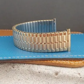 Kestenmade Yellow Gold-Tone Expansion 18mm-22mm Unused nos Vintage Watch Band