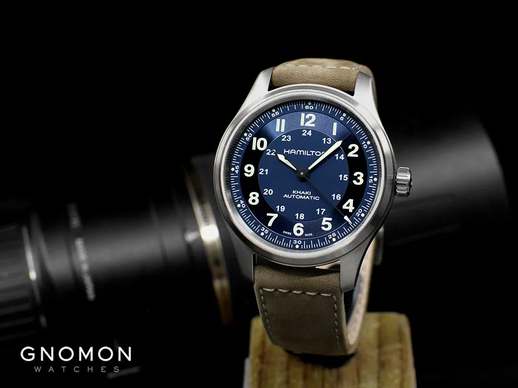 Khaki Field Titanium Auto 42 Blue Ref. H70545540