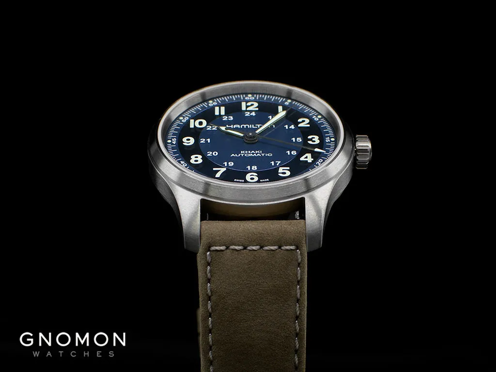 Khaki Field Titanium Auto 42 Blue Ref. H70545540