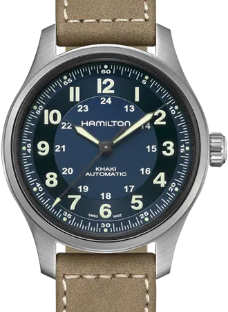 Khaki Field Titanium Auto 42 Blue Ref. H70545540