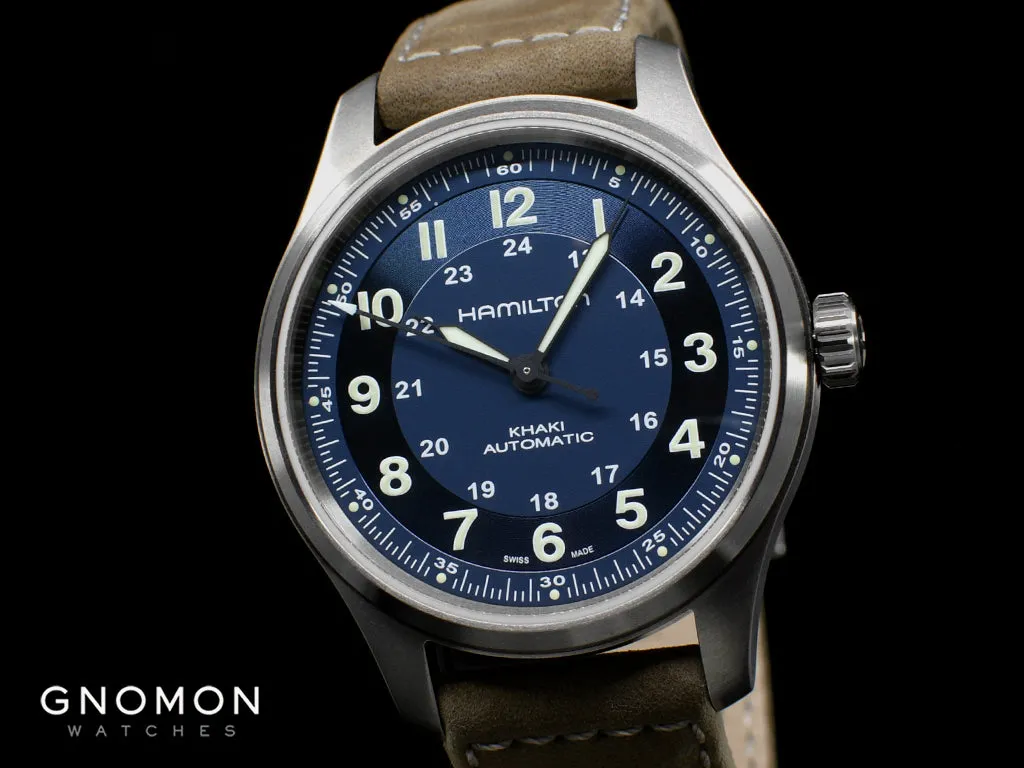 Khaki Field Titanium Auto 42 Blue Ref. H70545540